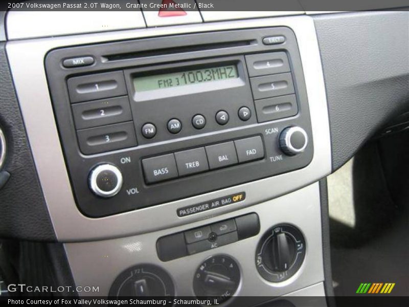 Granite Green Metallic / Black 2007 Volkswagen Passat 2.0T Wagon