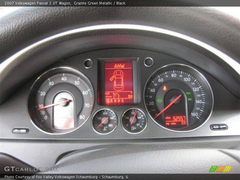 Granite Green Metallic / Black 2007 Volkswagen Passat 2.0T Wagon