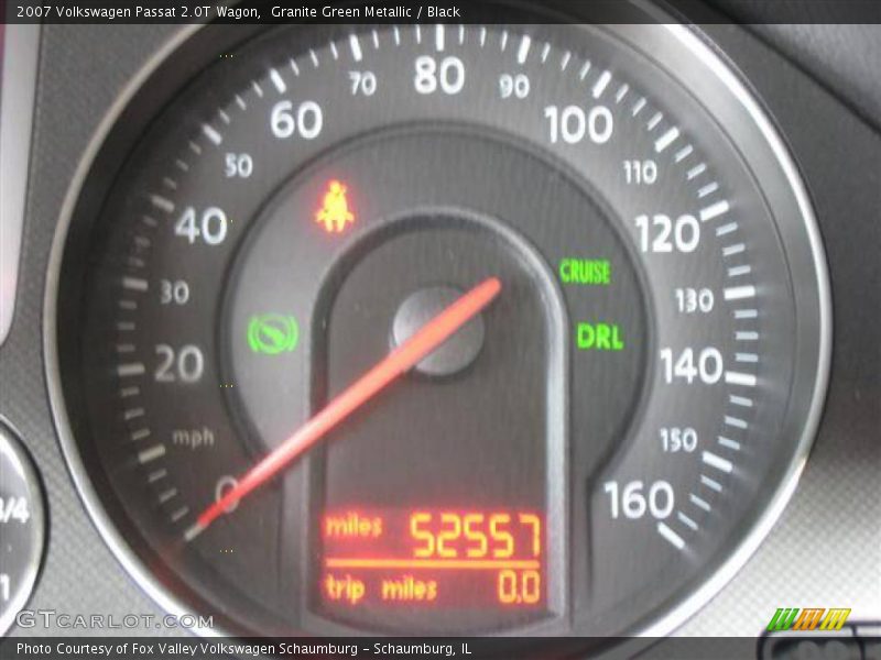 Granite Green Metallic / Black 2007 Volkswagen Passat 2.0T Wagon
