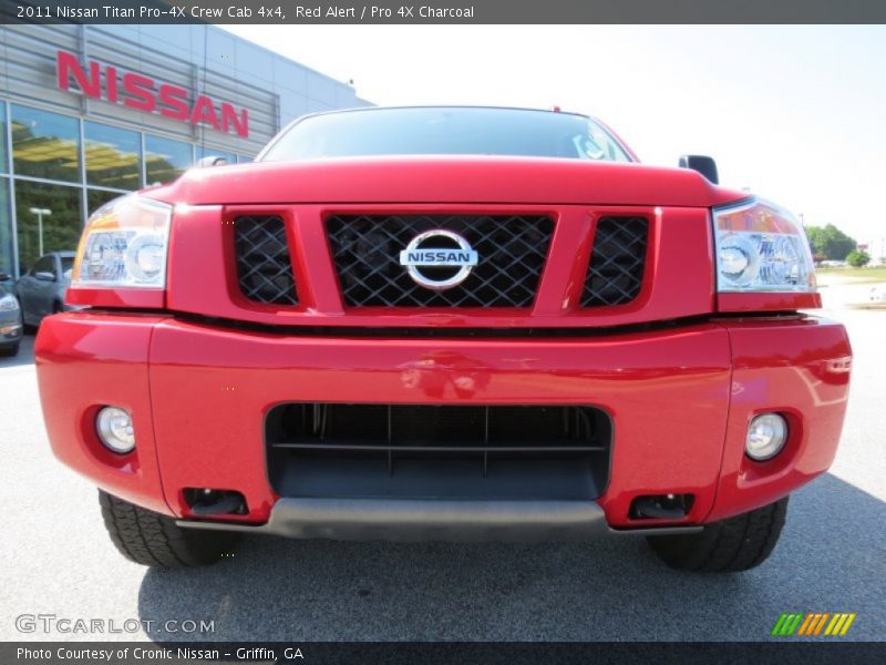 Red Alert / Pro 4X Charcoal 2011 Nissan Titan Pro-4X Crew Cab 4x4