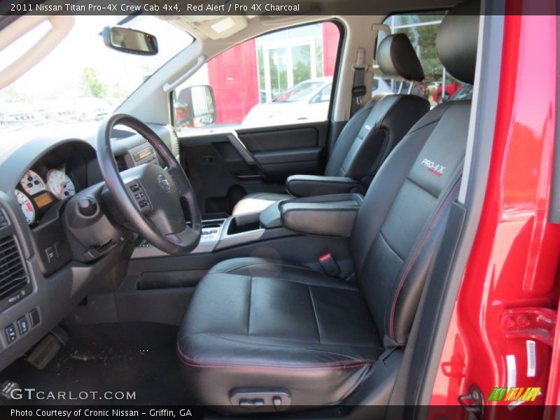 Red Alert / Pro 4X Charcoal 2011 Nissan Titan Pro-4X Crew Cab 4x4