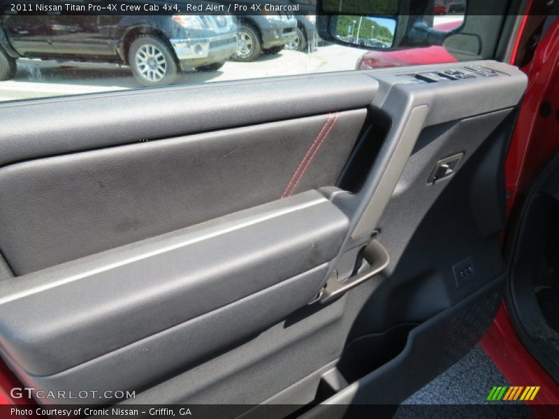 Red Alert / Pro 4X Charcoal 2011 Nissan Titan Pro-4X Crew Cab 4x4