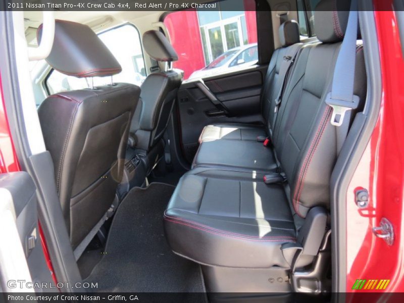 Red Alert / Pro 4X Charcoal 2011 Nissan Titan Pro-4X Crew Cab 4x4