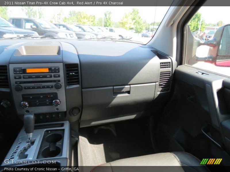 Red Alert / Pro 4X Charcoal 2011 Nissan Titan Pro-4X Crew Cab 4x4