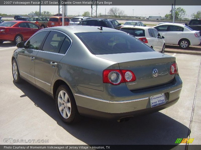 Granite Green Metallic / Pure Beige 2007 Volkswagen Passat 2.0T Sedan