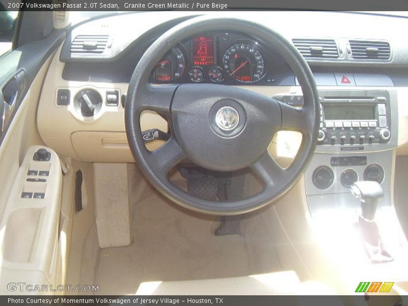 Granite Green Metallic / Pure Beige 2007 Volkswagen Passat 2.0T Sedan