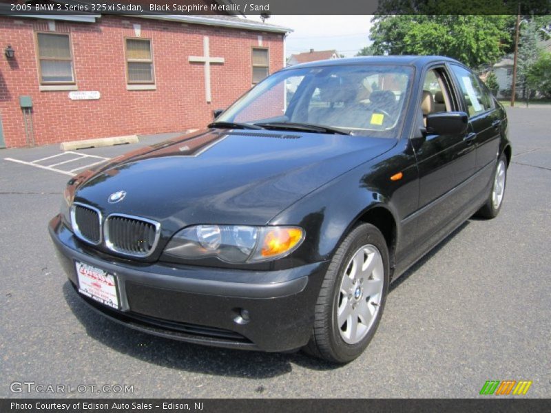 Black Sapphire Metallic / Sand 2005 BMW 3 Series 325xi Sedan