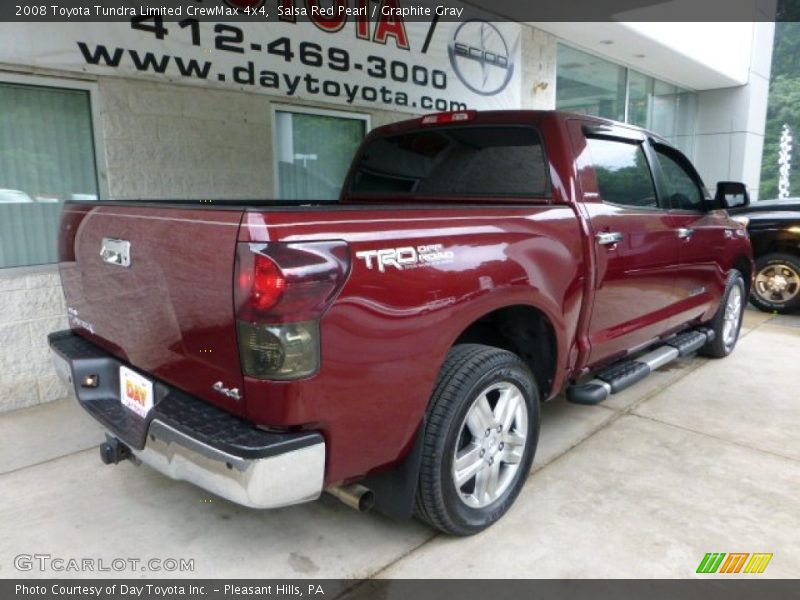 Salsa Red Pearl / Graphite Gray 2008 Toyota Tundra Limited CrewMax 4x4