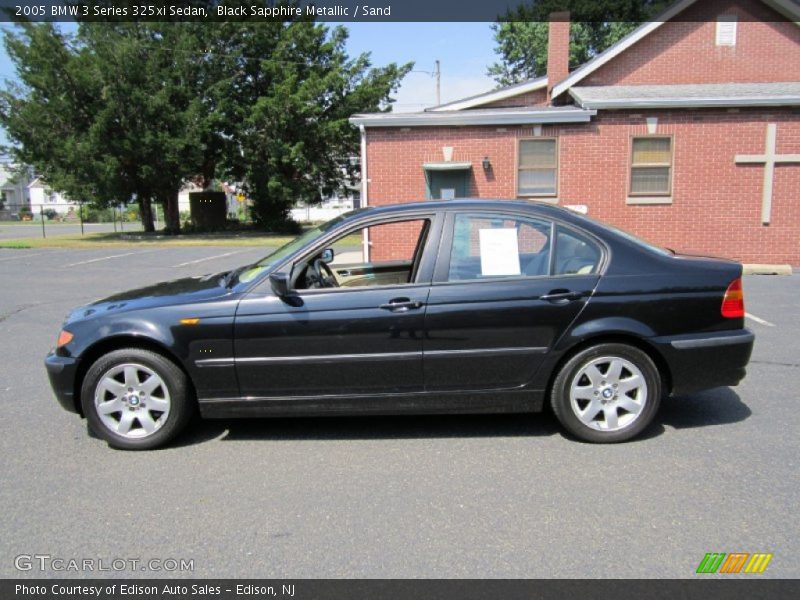 Black Sapphire Metallic / Sand 2005 BMW 3 Series 325xi Sedan