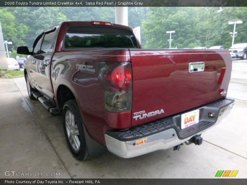 Salsa Red Pearl / Graphite Gray 2008 Toyota Tundra Limited CrewMax 4x4