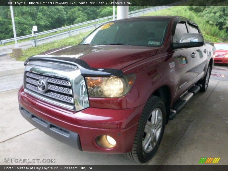 Salsa Red Pearl / Graphite Gray 2008 Toyota Tundra Limited CrewMax 4x4