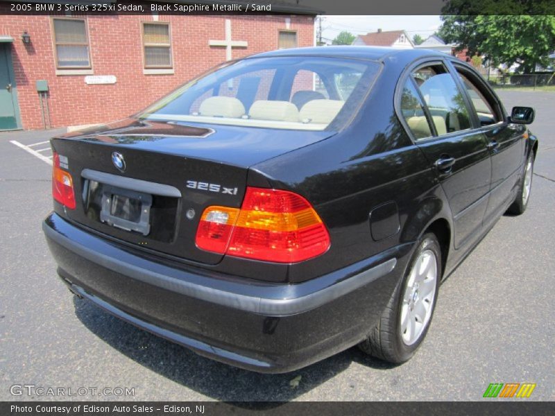 Black Sapphire Metallic / Sand 2005 BMW 3 Series 325xi Sedan