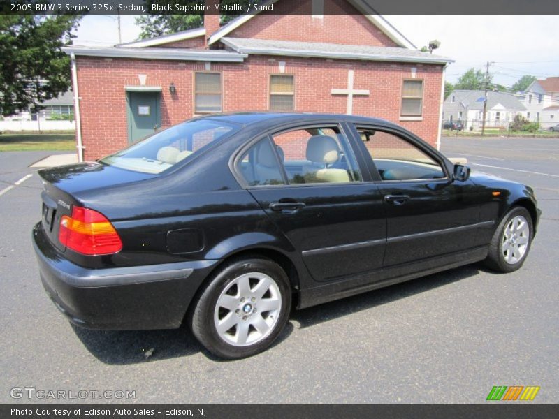 Black Sapphire Metallic / Sand 2005 BMW 3 Series 325xi Sedan