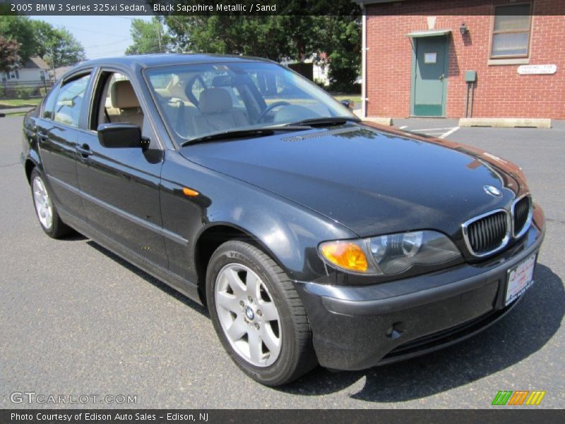Black Sapphire Metallic / Sand 2005 BMW 3 Series 325xi Sedan
