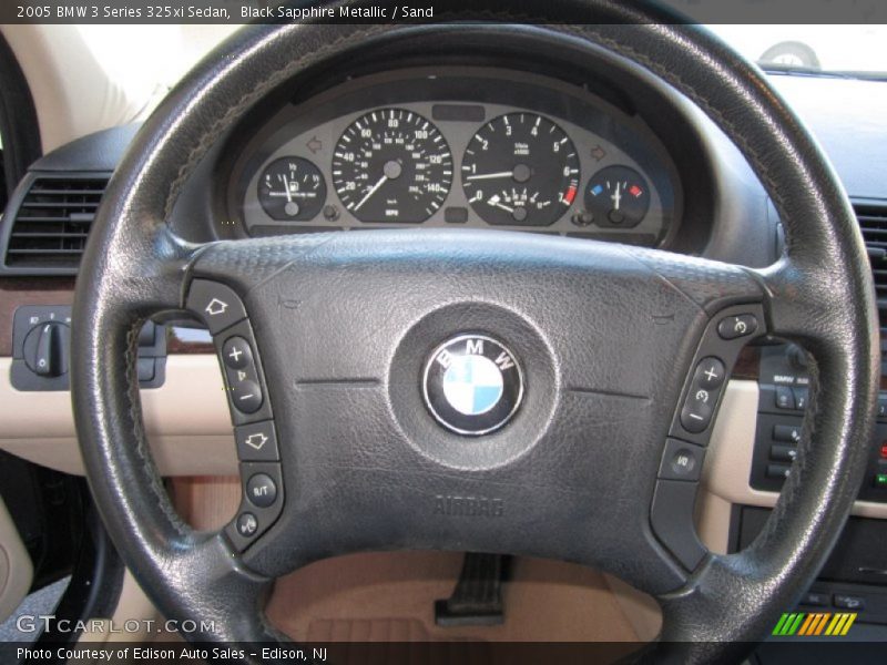 Black Sapphire Metallic / Sand 2005 BMW 3 Series 325xi Sedan