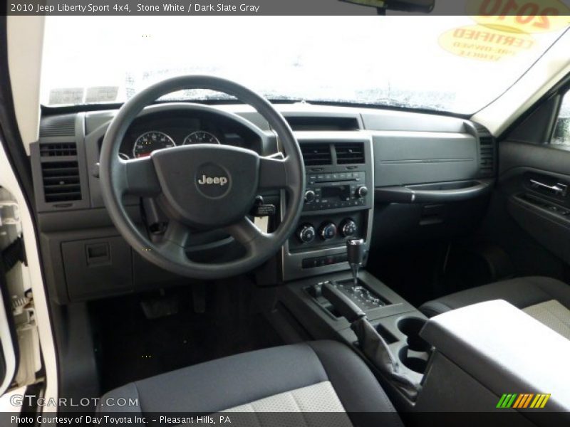 Stone White / Dark Slate Gray 2010 Jeep Liberty Sport 4x4