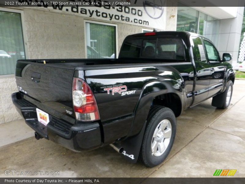 Black / Graphite 2012 Toyota Tacoma V6 TRD Sport Access Cab 4x4