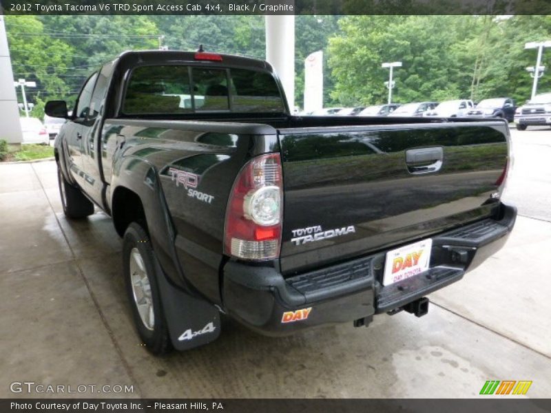 Black / Graphite 2012 Toyota Tacoma V6 TRD Sport Access Cab 4x4