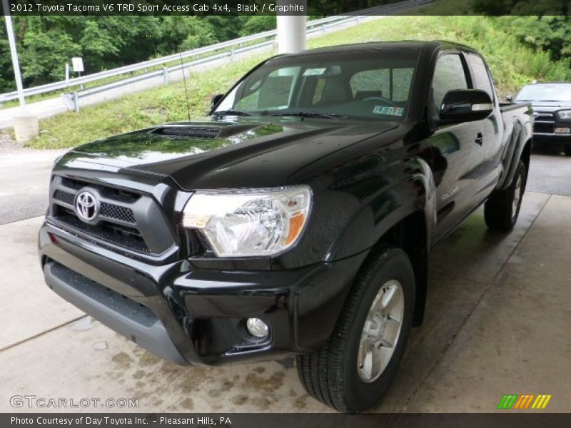 Black / Graphite 2012 Toyota Tacoma V6 TRD Sport Access Cab 4x4