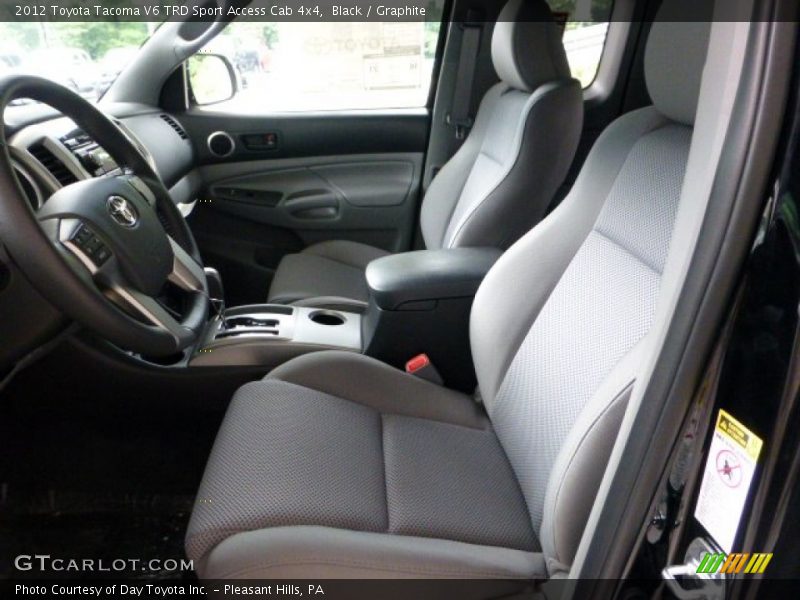 Black / Graphite 2012 Toyota Tacoma V6 TRD Sport Access Cab 4x4