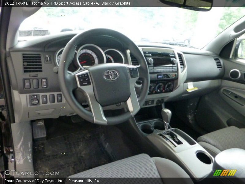 Black / Graphite 2012 Toyota Tacoma V6 TRD Sport Access Cab 4x4