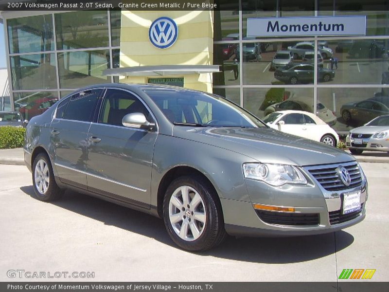 Granite Green Metallic / Pure Beige 2007 Volkswagen Passat 2.0T Sedan