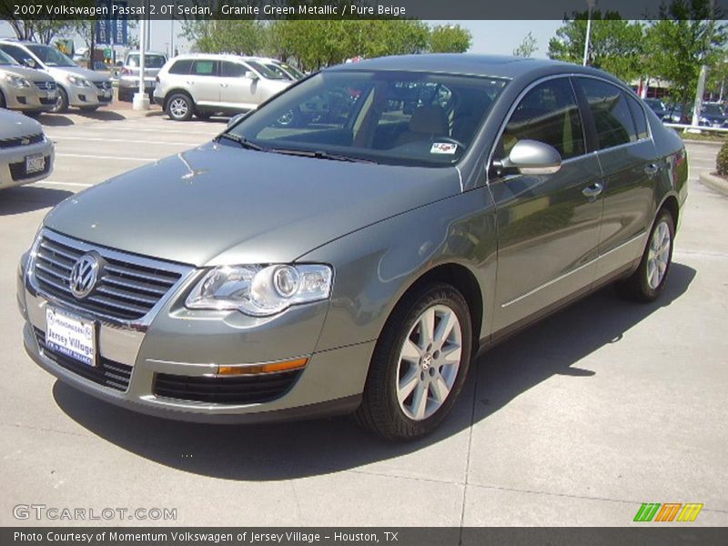 Granite Green Metallic / Pure Beige 2007 Volkswagen Passat 2.0T Sedan