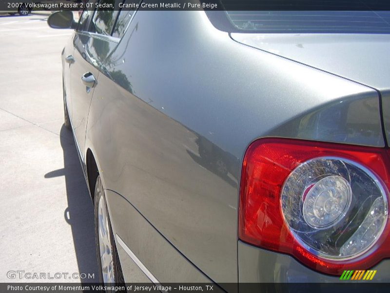 Granite Green Metallic / Pure Beige 2007 Volkswagen Passat 2.0T Sedan
