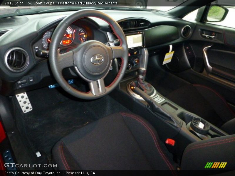  2013 FR-S Sport Coupe Black/Red Accents Interior