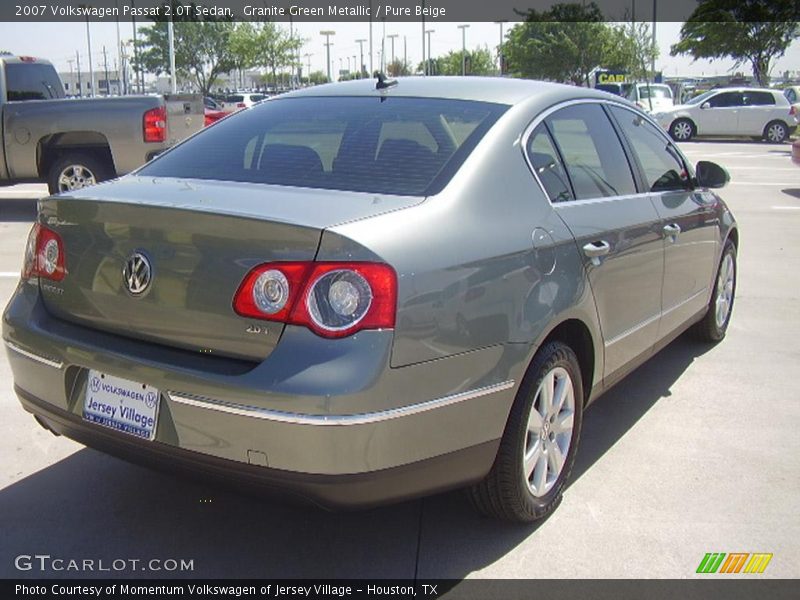 Granite Green Metallic / Pure Beige 2007 Volkswagen Passat 2.0T Sedan