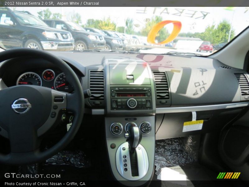 Aspen White / Charcoal 2012 Nissan Sentra 2.0 SR