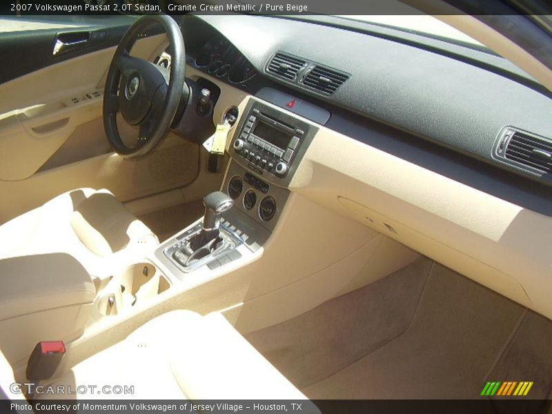 Granite Green Metallic / Pure Beige 2007 Volkswagen Passat 2.0T Sedan