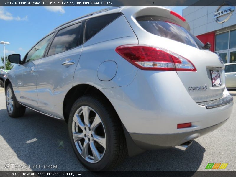 Brilliant Silver / Black 2012 Nissan Murano LE Platinum Edition