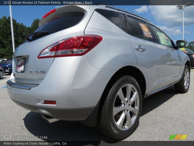 Brilliant Silver / Black 2012 Nissan Murano LE Platinum Edition