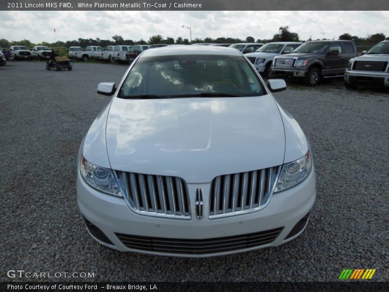 White Platinum Metallic Tri-Coat / Cashmere 2011 Lincoln MKS FWD