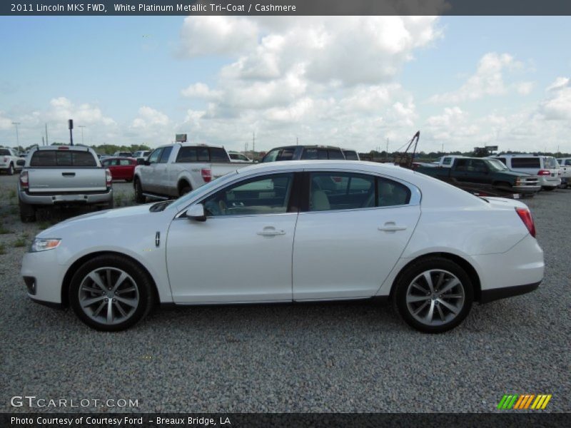 White Platinum Metallic Tri-Coat / Cashmere 2011 Lincoln MKS FWD