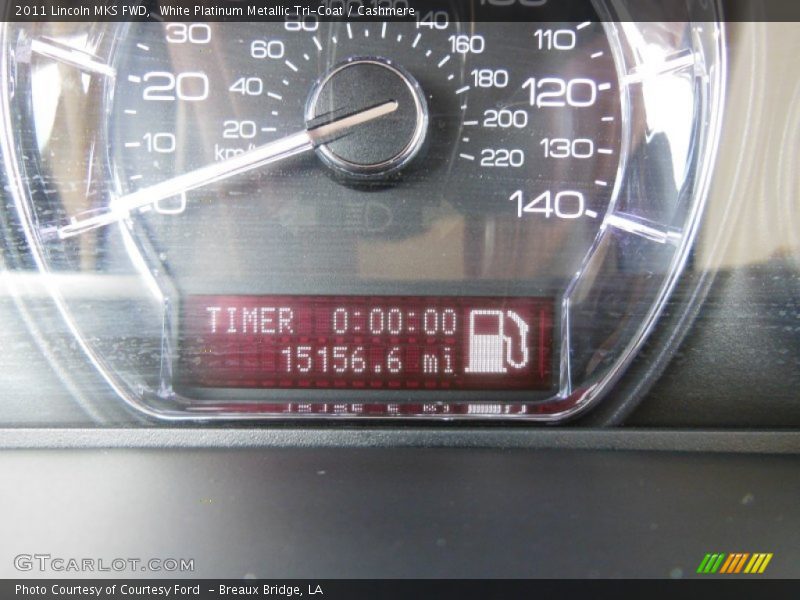 White Platinum Metallic Tri-Coat / Cashmere 2011 Lincoln MKS FWD