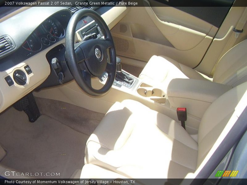 Granite Green Metallic / Pure Beige 2007 Volkswagen Passat 2.0T Sedan