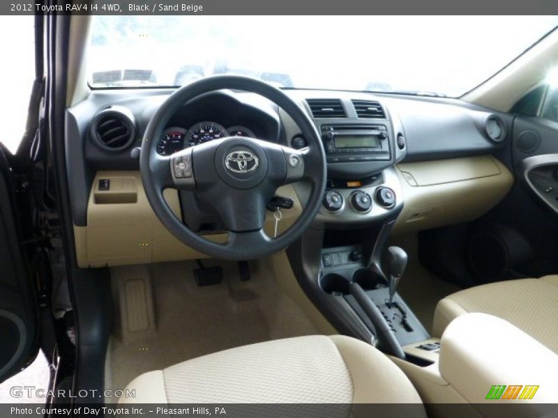 Black / Sand Beige 2012 Toyota RAV4 I4 4WD