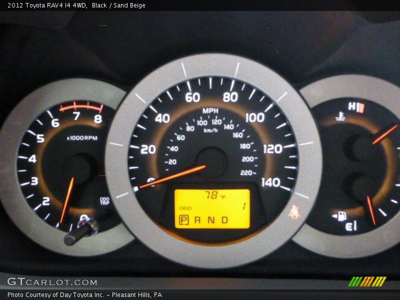 Black / Sand Beige 2012 Toyota RAV4 I4 4WD