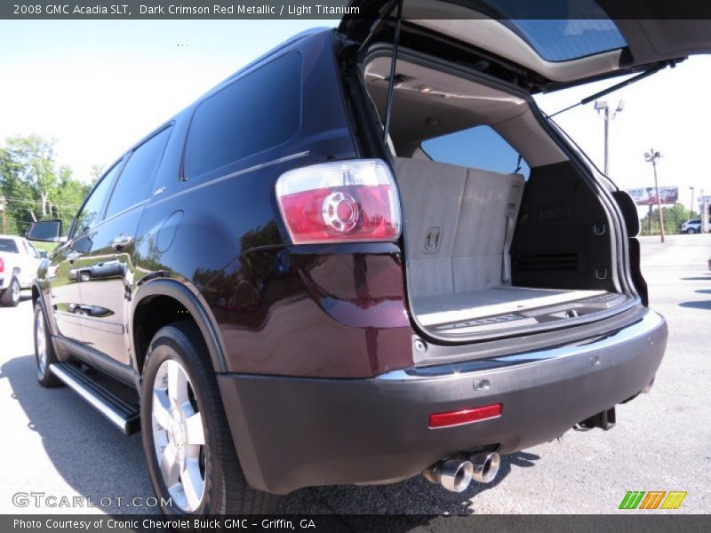 Dark Crimson Red Metallic / Light Titanium 2008 GMC Acadia SLT