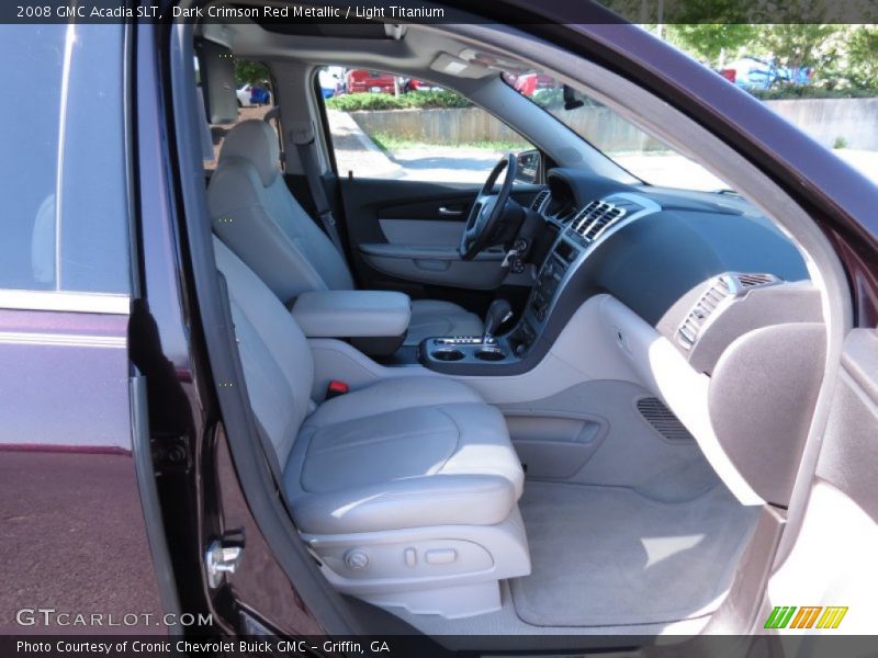 Dark Crimson Red Metallic / Light Titanium 2008 GMC Acadia SLT