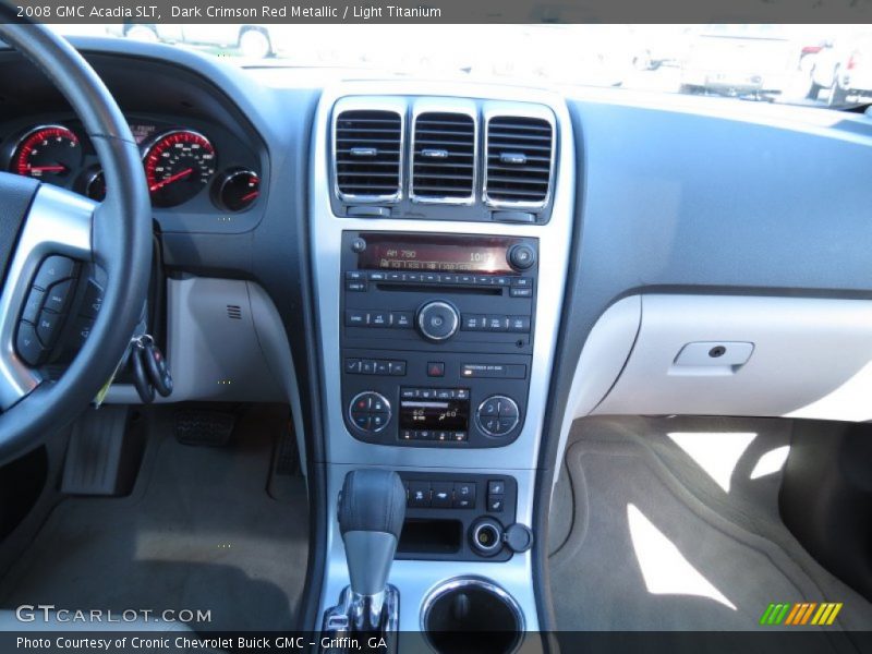 Dark Crimson Red Metallic / Light Titanium 2008 GMC Acadia SLT