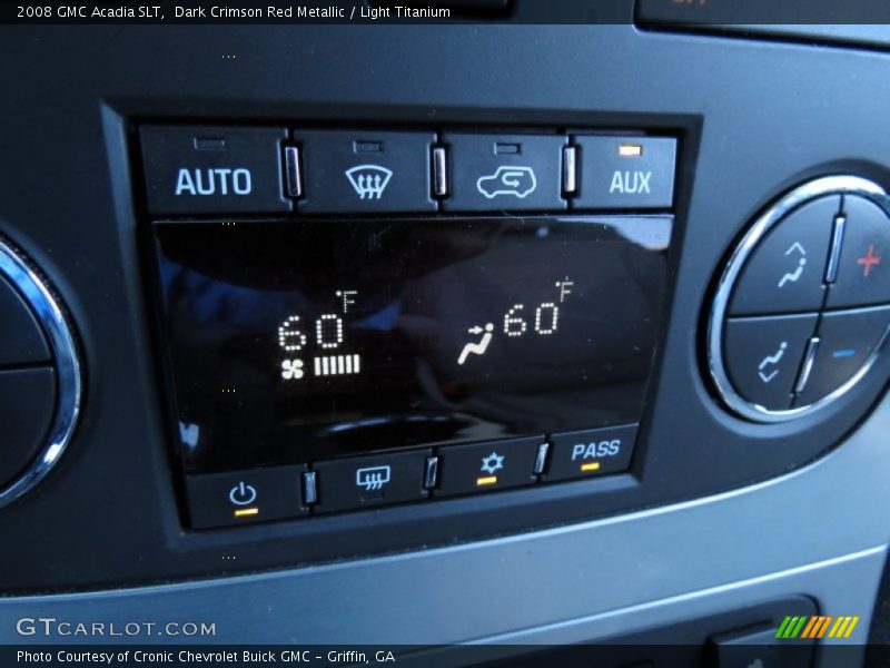 Dark Crimson Red Metallic / Light Titanium 2008 GMC Acadia SLT