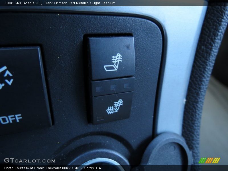 Dark Crimson Red Metallic / Light Titanium 2008 GMC Acadia SLT