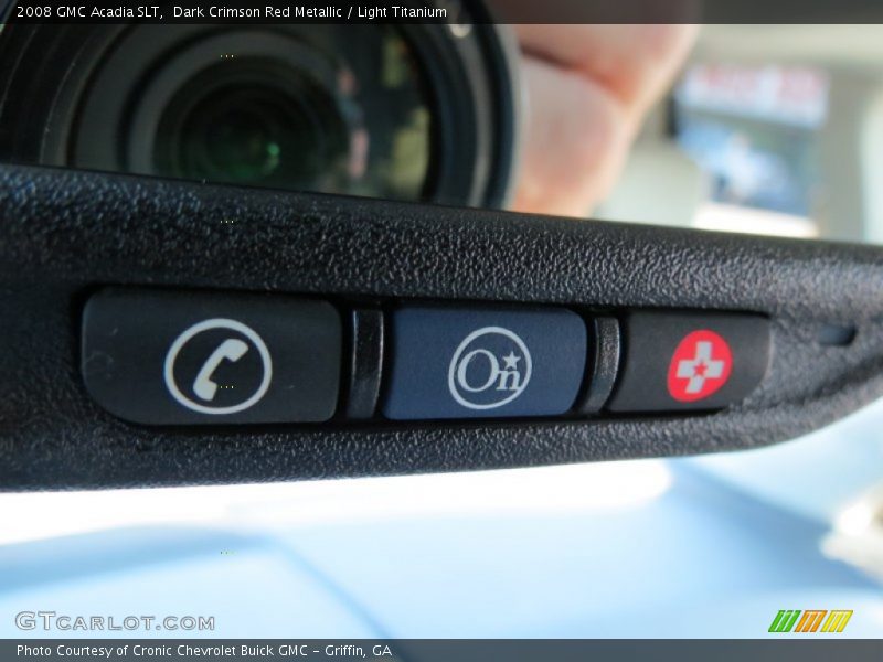 Dark Crimson Red Metallic / Light Titanium 2008 GMC Acadia SLT