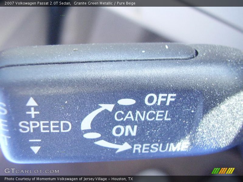 Granite Green Metallic / Pure Beige 2007 Volkswagen Passat 2.0T Sedan