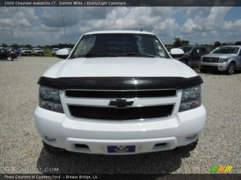 Summit White / Ebony/Light Cashmere 2008 Chevrolet Avalanche LT