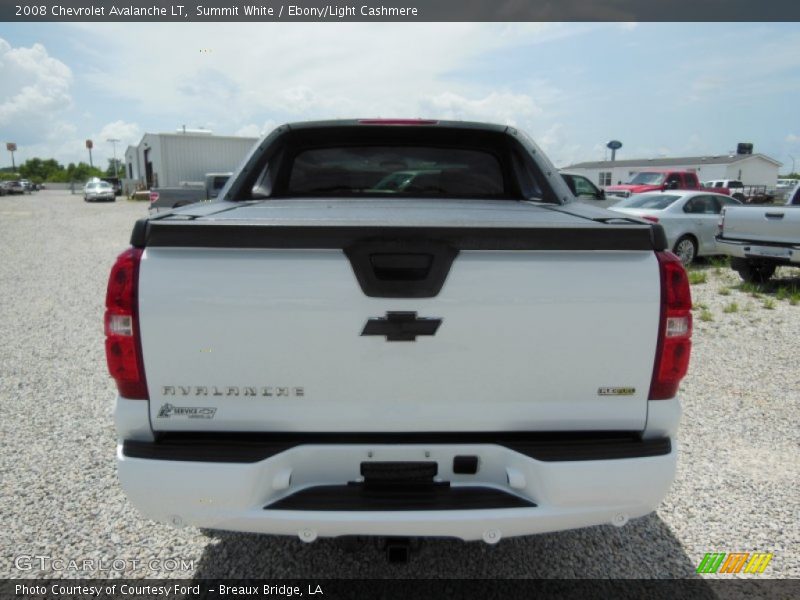 Summit White / Ebony/Light Cashmere 2008 Chevrolet Avalanche LT