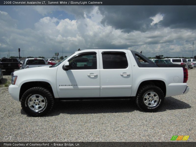 Summit White / Ebony/Light Cashmere 2008 Chevrolet Avalanche LT